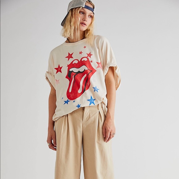 Free People Tops - ✨NEW!✨Free People Rolling Stones One Size Tee